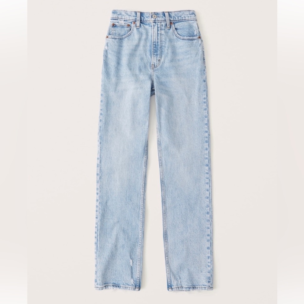Bran New Abercrombie & Fitch High Rise 90’s Straight Jeans